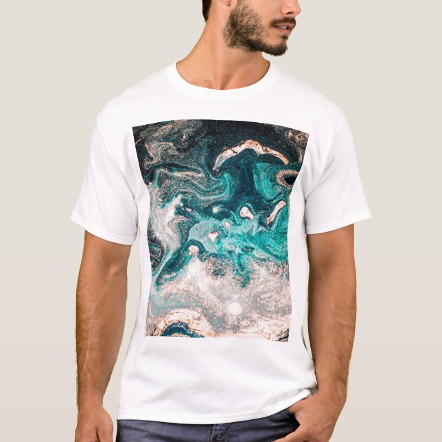 Marble Handmade: Traditional Luxury Struktur. T Shirt (Framsida)