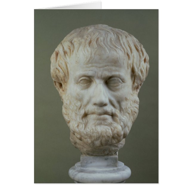 Marble head of Aristoteles Hälsningskort (Framsidan)