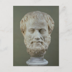 Marble head of Aristoteles Vykort