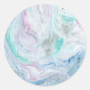 Marble I Runt Klistermärke
