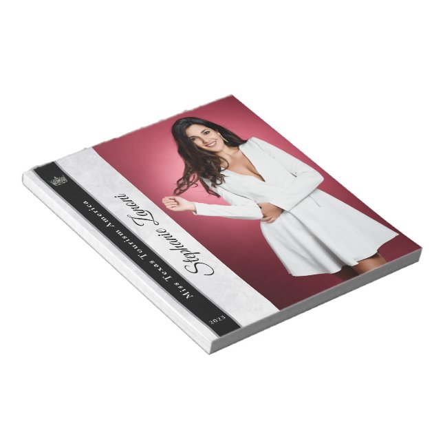 Marble Ice - Anpassningsbar Skönhetstävling Autogr Anteckningsblock (Vinklad)