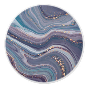 Marble in Blue and Lila Knopp