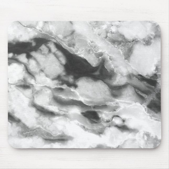Marble in Shades of Grått Musmatta (Framsidan)