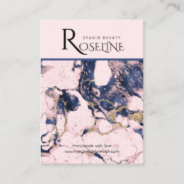 Marble Jewlery Visning vid marmor Guld Rosa Visitkort