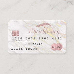+ Marble Kredit Card-mikrobländning Visitkort