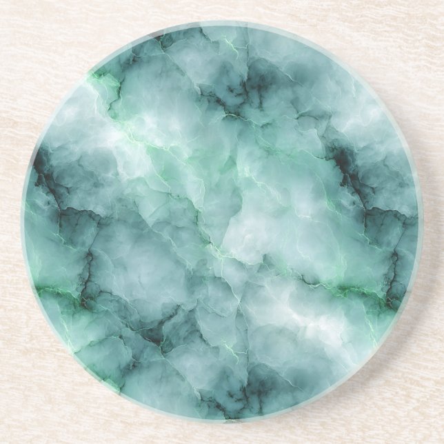 Marble-like Struktur i Light Mint Grönt Underlägg (Framsidan)