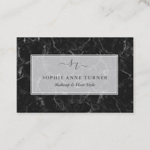 Marble Logotyp Branding Initialer Calligraphy Visitkort
