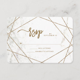 Marble look and Copper Geometric Bröllop OSA