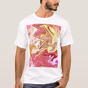 Marble Magic: Colorful Abstract Design T Shirt