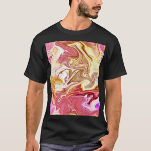 Marble Magic: Colorful Abstract Design T Shirt