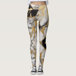"Marble Majesty - Opulent Women's Leggings