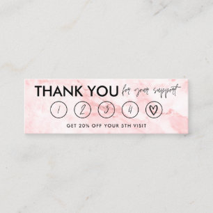 Marble Makeup Hair - förmånskort Mini Visitkort