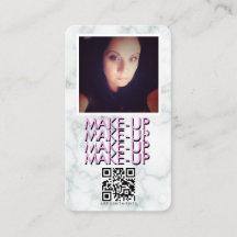 Marble Makeup Salon QR-kod Foto  