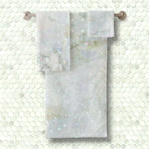 Marble Marble elegant White Silver Glitter