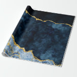 Marble Marble Presentpapper<br><div class="desc">Marble Agate Gilded Geode Design,  med Modern och typsnitt. Trendig och Chic,  Bröllop eller Party-papper för gift! ~ Kolla min butik för att se hela bröllop-svit för den här designen!</div>