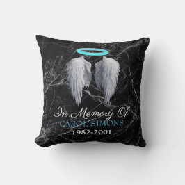 Marble Memorial Halo & Angel Vingar Dekorativ kudd Kudde