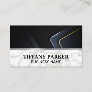 Marble Metallic Trim Visitkort