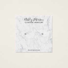 Marble minimalist elegant sturing visning fyrkantigt visitkort