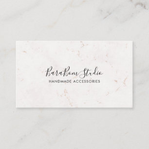 Marble Modern Minimalistisk kvinnlig visitkort