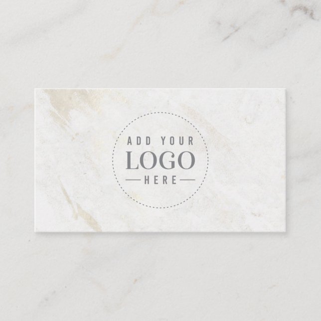 Marble Modern Minimalistisk Logotyp Visitkort (Framsida)