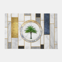 Marble Modern Tropical Handflatan Family Namn
