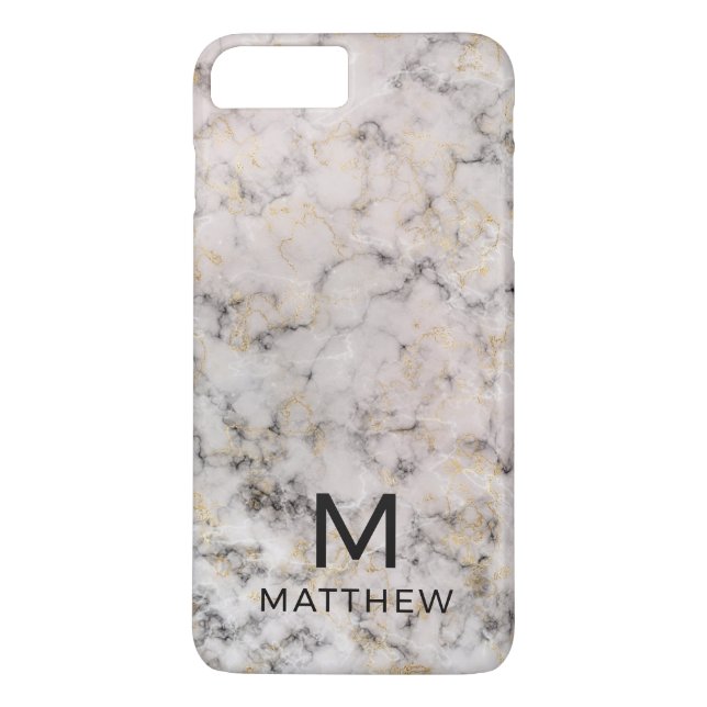 Marble Monogram Case-Mate iPhone Skal (Baksida)