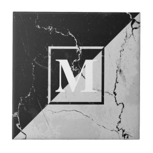 Marble Monogram Kakelplatta