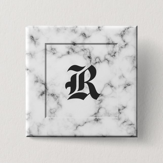Marble monogram knapp (Framsida)