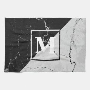 Marble Monogram Kökshandduk