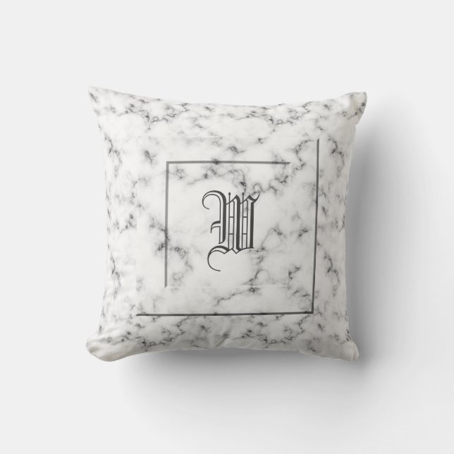 Marble monogram kudde (Framsida)
