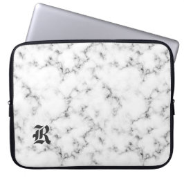 Marble monogram laptop fodral