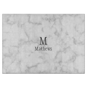 Marble Monogram White Anpassningsbar
