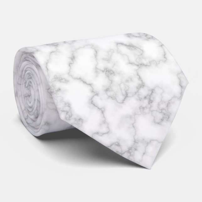 Marble Mönster Grått Vit marmorerad stenbakgrund Slips (Rullad)