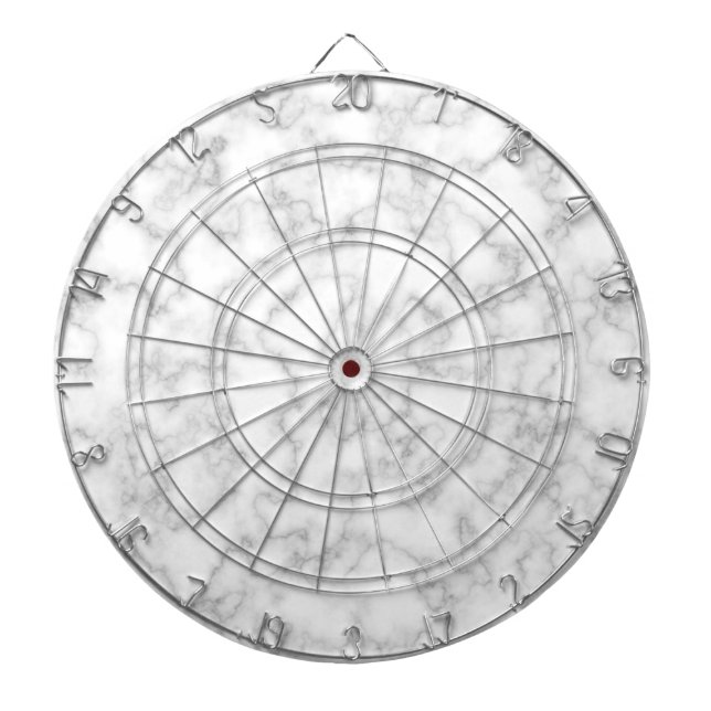 Marble Mönster Grått Vit marmorerad stenbotten Bak Darttavla (Framsidan)