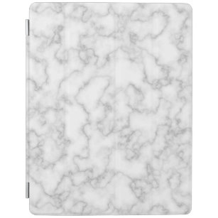 Marble Mönster Grått Vit marmorerad stenbotten Bak iPad Skydd