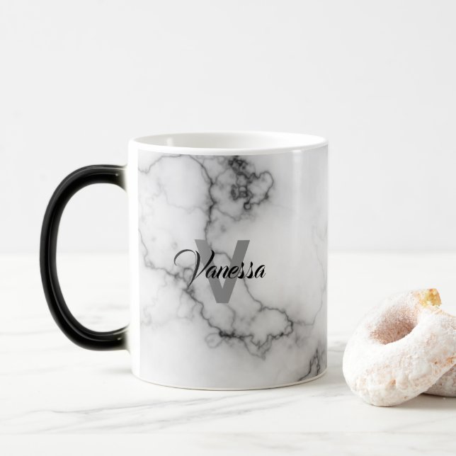 Marble Mönster personalization Magisk Mugg (Med munk)