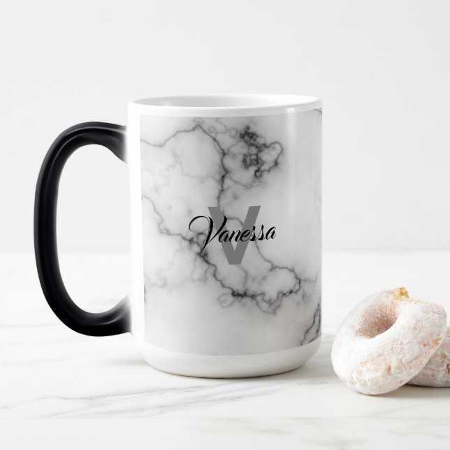 Marble Mönster personalization Magisk Mugg (Med munk)