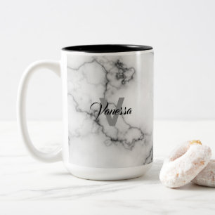 Marble Mönster personalization Två-Tonad Mugg