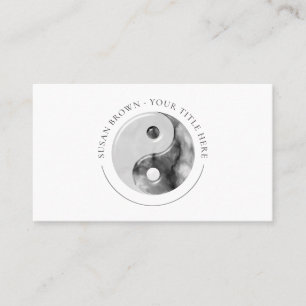 Marble Mönster Yin Yang Affärskort Visitkort