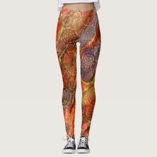 Marble och Design Struktur Leggings