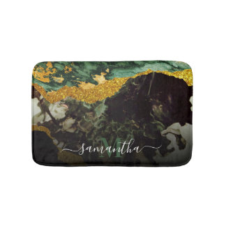 Marble och Glitter Abstrakt Struktur Badrumsmatta
