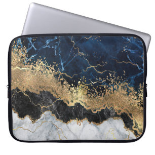 Marble och Glitter Laptop Fodral