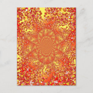 Marble Patch Kaleidoscoped Digital Art-vykort Vykort