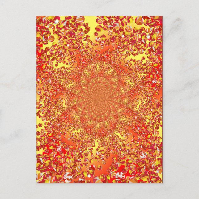 Marble Patch Kaleidoscoped Digital Art-vykort Vykort (Framsida)