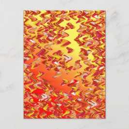 Marble Patch Loose Swirl Digital Art Postcard Vykort