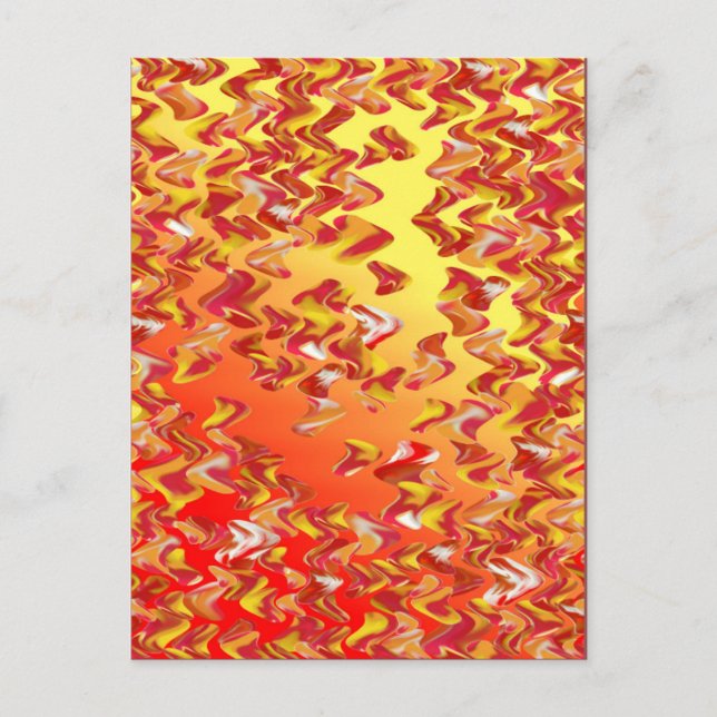 Marble Patch Loose Swirl Digital Art Postcard Vykort (Framsida)