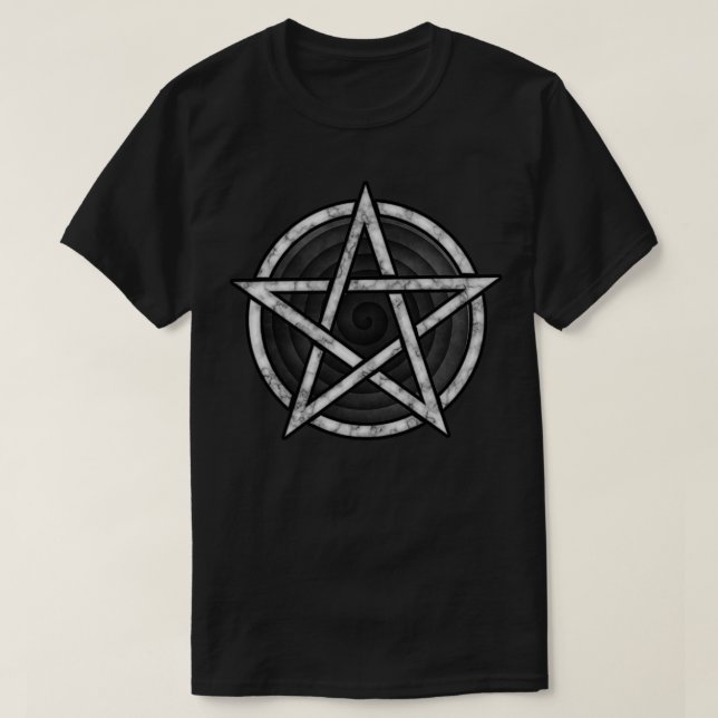 Marble Pentagrams for Protection T Shirt (Design framsida)