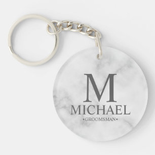 Marble Personlig Groomsman Namn&Monogram