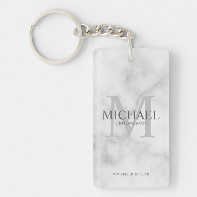 Marble Personlig Marskalkars namn och monogram (Framsidan)