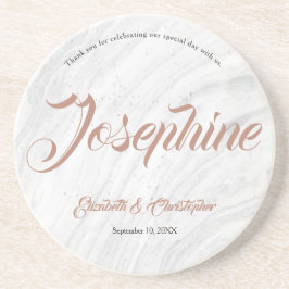 Marble Personlig Namn Bröllop Place Card Underlägg